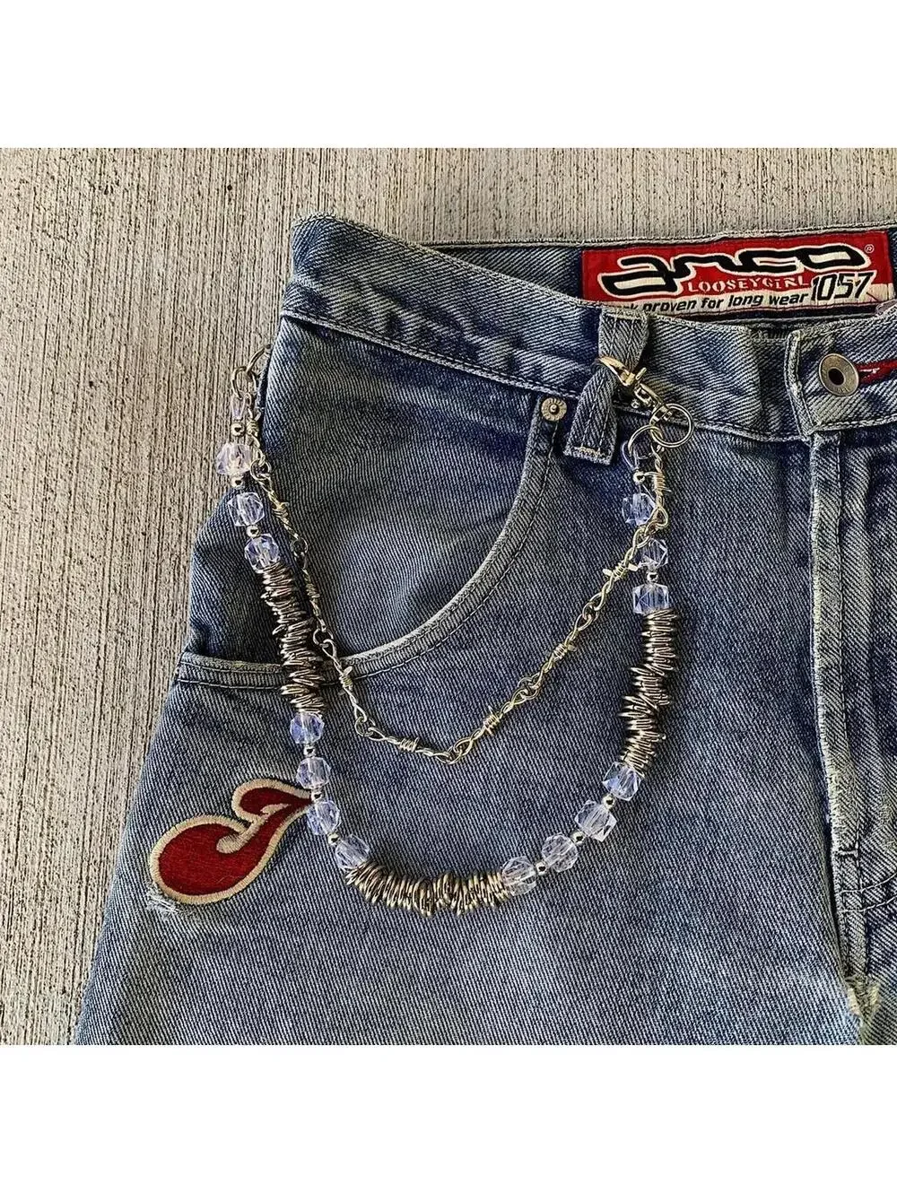 Grunge Punk Cyber Barbwire Pocket Chain